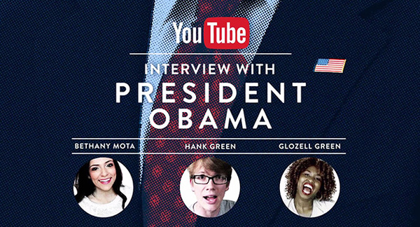 YouTube stars to interview President Obama on January 22nd