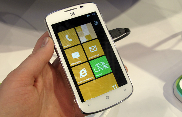 ZTE pays 20 to license Windows Phone