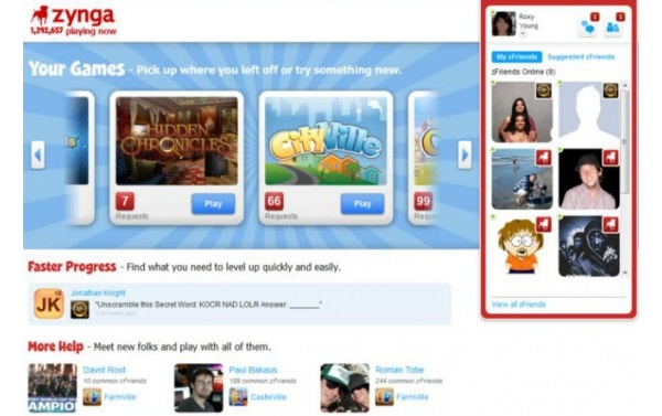 Zynga launches their own gaming platform, site