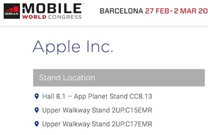 Apple to attend MWC first time ever