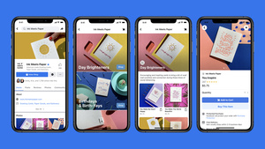 Kaupankäynti suoraan Facebookin alustoilta iso osa tulevaisuutta - Facebook Shops -palvelun avulla yritys voi perustaa verkkokaupan Facebookiin ja Instagramiin