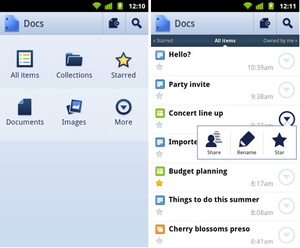 Google releases Google Docs native Android app