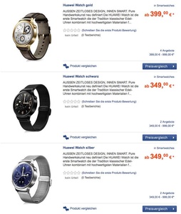 Huawei Watch price leaked in Germany?