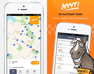 Parin euron taksikyydit rantautuvat Turkuun ja Tampereelle