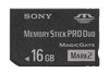 Sony will offer 16GB Memory Stick PRO Duo