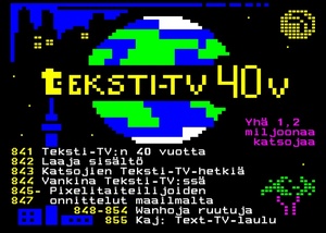 Ylen Teksti-TV täyttää 40 vuotta