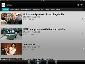Uusi Yle Areena nyt myös iPadille -- Applen vaatimukset viivästyksen taustalla