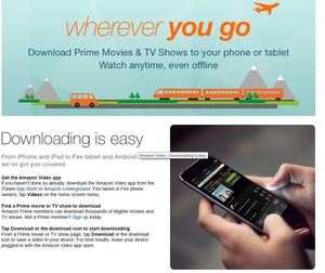 Amazon to allow offline viewing of streaming Prime Video content