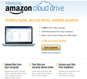 Amazon launches CloudDrive, offers 5GB free