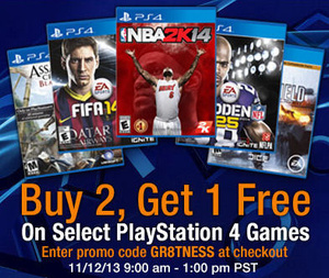 Promo: Buy 2 PS4 games, Get 1 FREE at Amazon from Tuesday