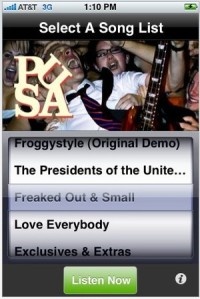 Amerikan Presidentit myyvät musiikkiaan App Storen kautta
