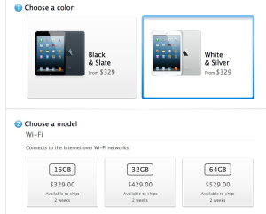 iPad Mini pre-orders sold out, shipping time now 2 weeks