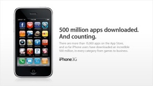 App Store hits half billion downloads