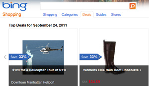 Microsoft starts 'Bing Deals' website