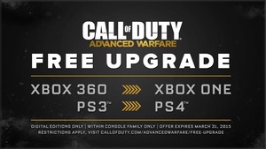Hyviä uutisia Call of Duty -faneille, ilmaispäivitys uusille konsoleille