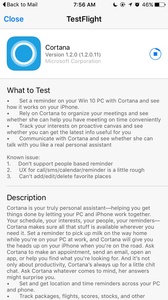 Cortana for iOS now available in beta
