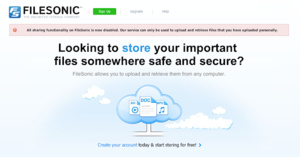 FileSonic finally shut down for good?
