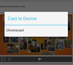 Firefoxin mobiiliversiosta löytyykin jo tuki Chromecastille