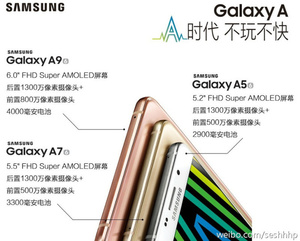 Samsung Galaxy A9 with massive battery headed to China