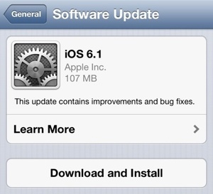 Apple releases iOS 6.1