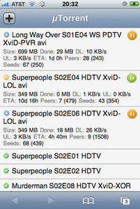 iPhone käy myös torrent-latausten seurantaan
