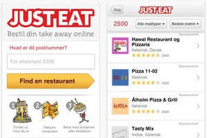 Just Eat udgiver app til iPhone