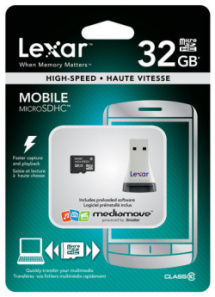 CES 2011: Lexar Media shows 32GB high-speed microSDHC card