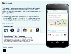 LG Nexus 4 made official by leak