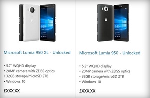 Microsoft accidentally confirms its oft-rumored Lumia 950 and XL models