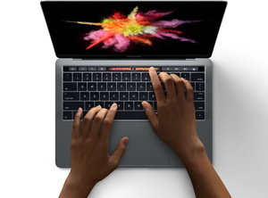 This is the new MacBook Pro with Touch Bar