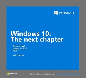 Microsoft to unveil Windows 10 consumer experience