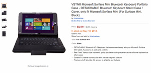 Accessories for alleged Microsoft Surface Mini appear on Amazon
