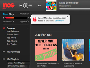 MOG launches free music streaming service