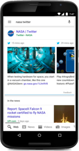 Google Search gets real-time tweets on mobile