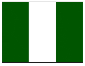 Nigerialaishuijarit telkien taakse
