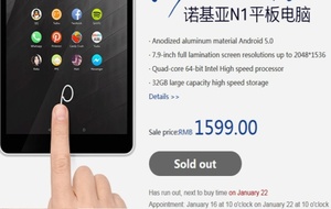 Nokia's N1 tablet sees interest during flash sales