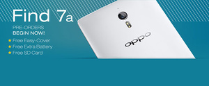 The U.S. model of the Oppo Find 7a goes up for pre-order with free gifts, quickly sells out