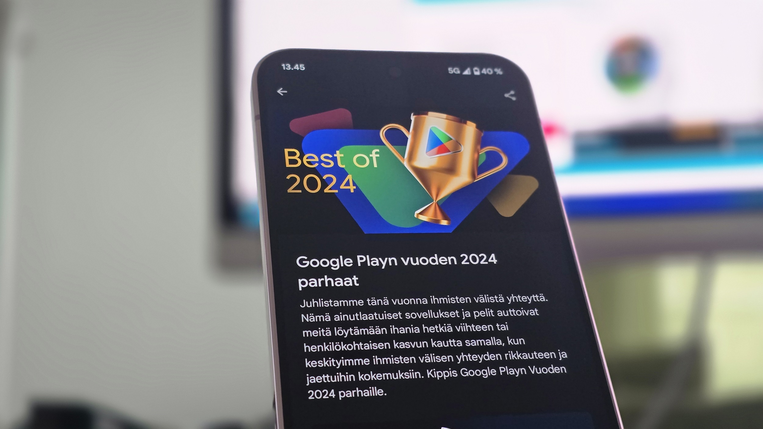 T ss googlen valitsemat vuoden parhaat sovellukset ja pelit