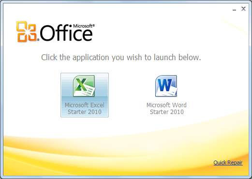 microsoft office starter 2010 download free