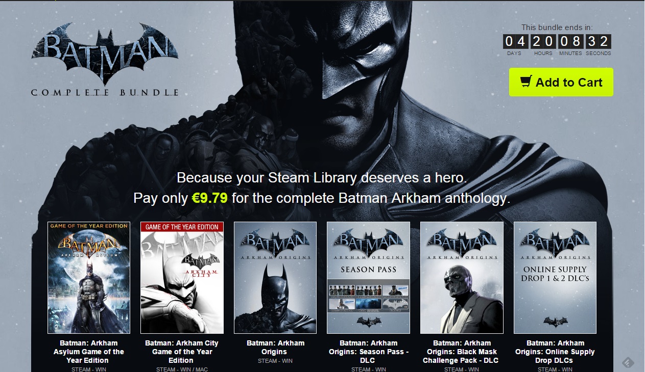 Batman Arkham collection on sale for $10 - AfterDawn
