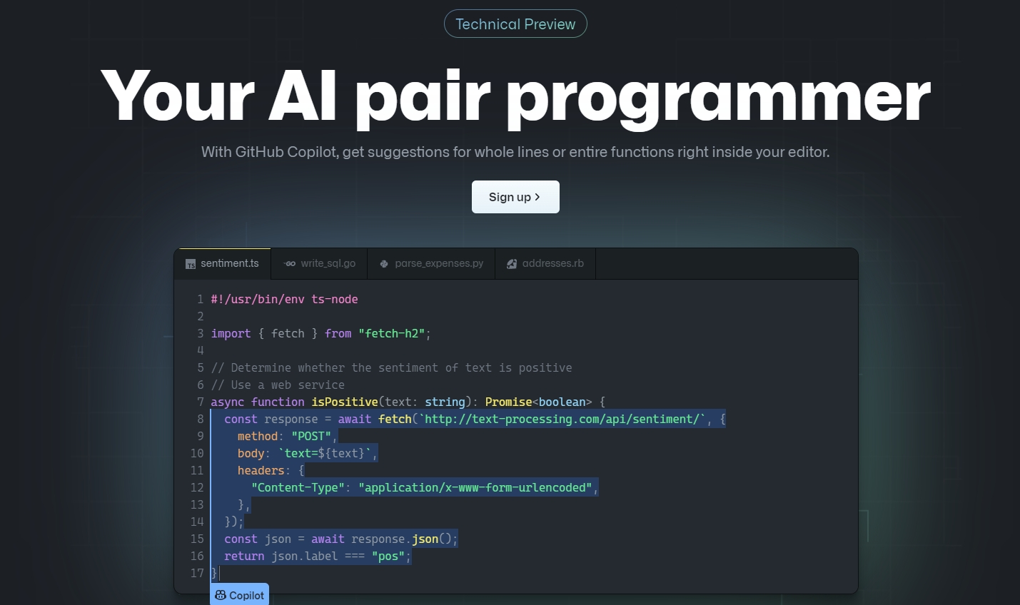 download github copilot webstorm