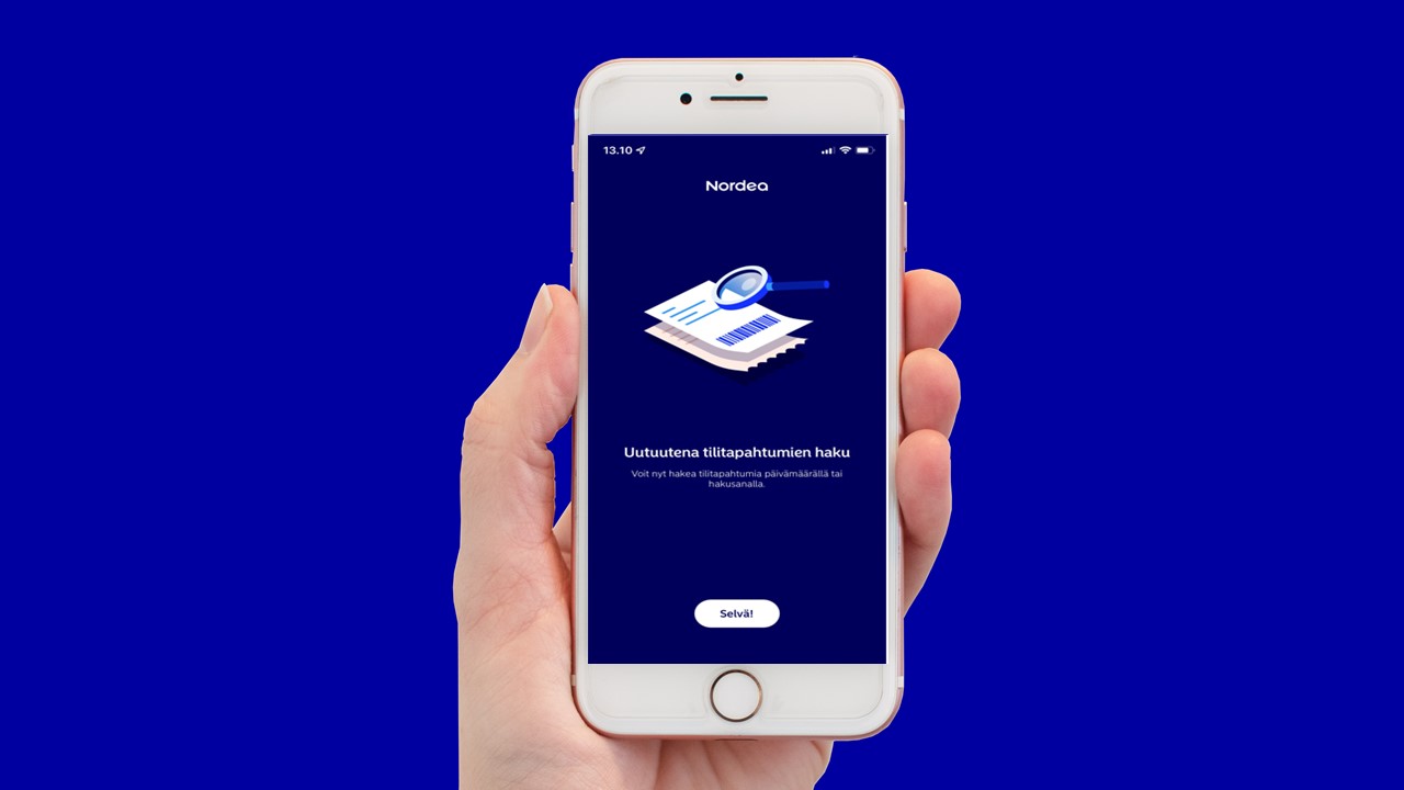Nordean mobiilipankissa voi nyt hakea tilitapahtumia - Puhelinvertailu