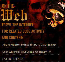 CBS links to torrents on "Pirate Master" homepage