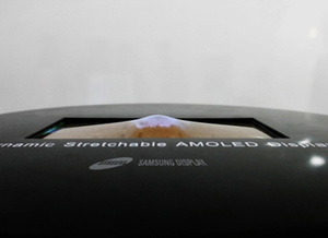 Samsung has demonstrated the first strechable OLED display