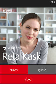 VIDEO: Peak at Skype for Windows Phone 8