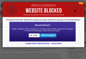 SOPA: An infographic