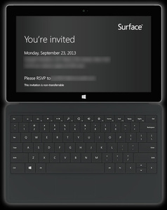 Microsoft sends out invites to Surface 2 press event