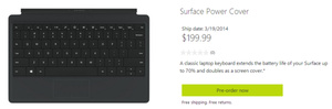 Microsoft reveals shipping date for Surface Power Cover