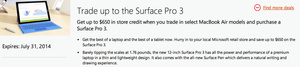 Microsoft offering up to $650 in credit if you trade in Macbook Air for Surface Pro 3