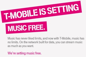 T-Mobile adds more music streaming to its list of streaming services that don't count towards data caps